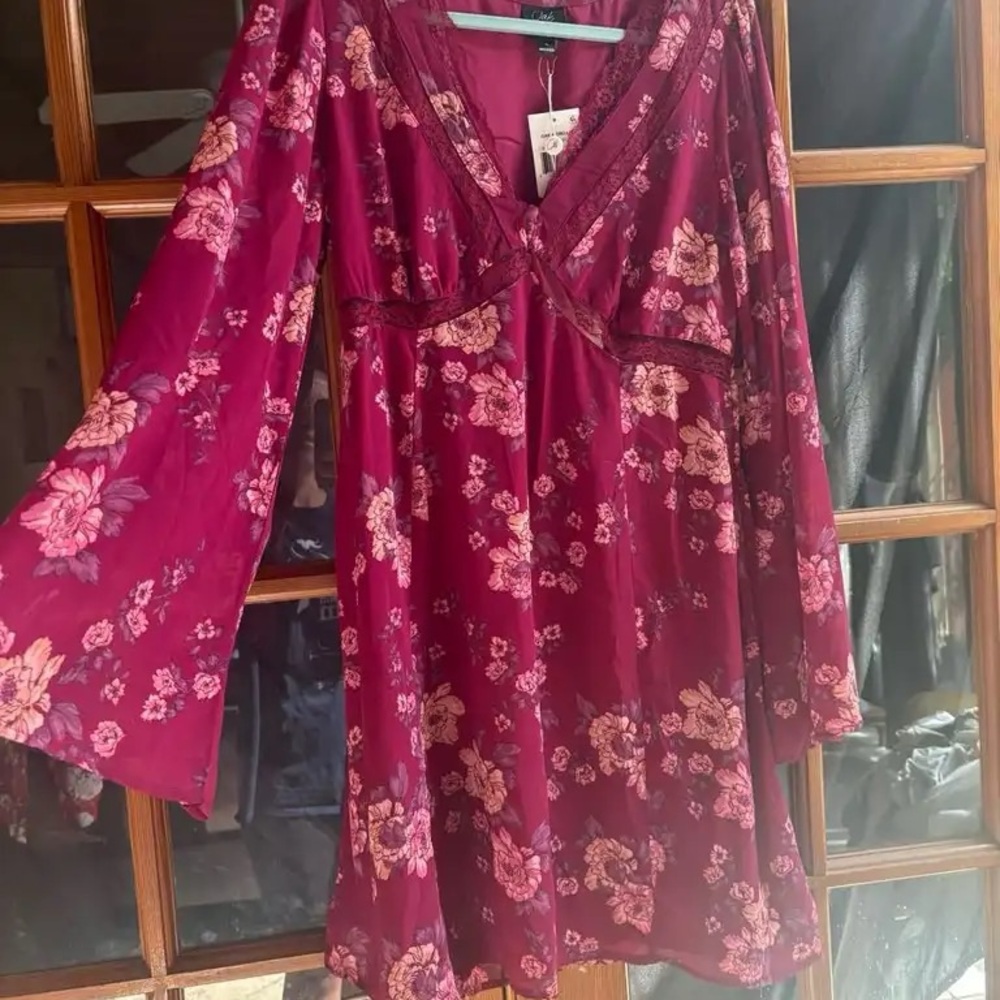 Floral Long Sleeve Dress